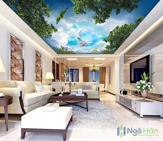Mua tranh dán trần nhà 3d đẹp, rẻ ở đâu?