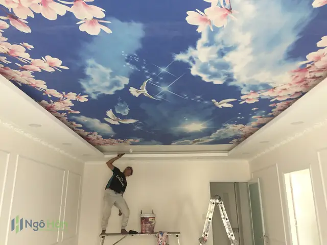 Mua tranh dán trần nhà 3d đẹp, rẻ ở đâu?