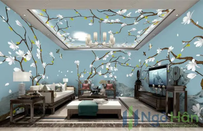 Đặc điểm chất liệu tranh dán trần nhà 3d