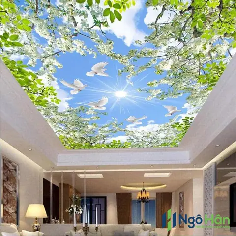 Tranh trần nhà 3d