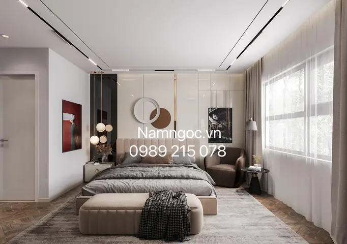 Chọn trần phòng ngủ 20m2: Bí quyết thiết kế tối ưu không gian nghỉ ngơi