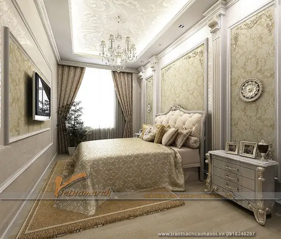 Thiết Kế Trần Thạch Cao Cổ Điển Phòng Ngủ Đẹp: Cẩm Nang Toàn Diện