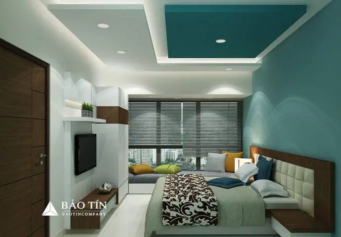 Hình ảnh trần thạch cao phòng ngủ đẹp ấn tượng 2018