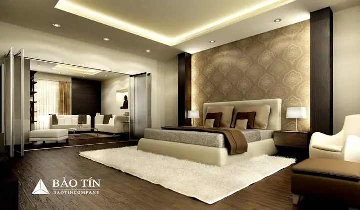 Hình ảnh trần thạch cao phòng ngủ đẹp ấn tượng 2018