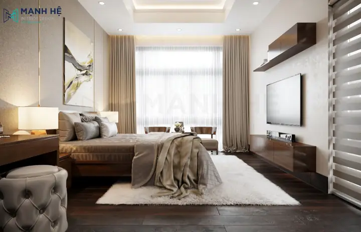 trần thạch cao phòng ngủ vợ chồng