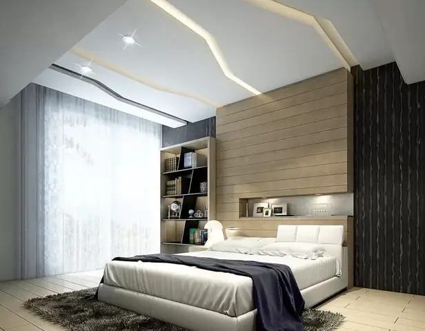 Gợi ý thiết kế trần thạch cao phòng ngủ vuông đẹp và hiện đại