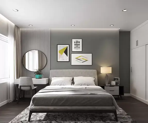 Gợi ý thiết kế trần thạch cao phòng ngủ vuông đẹp và hiện đại