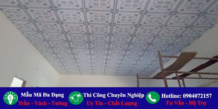 trần thạch cao thả phòng ngủ