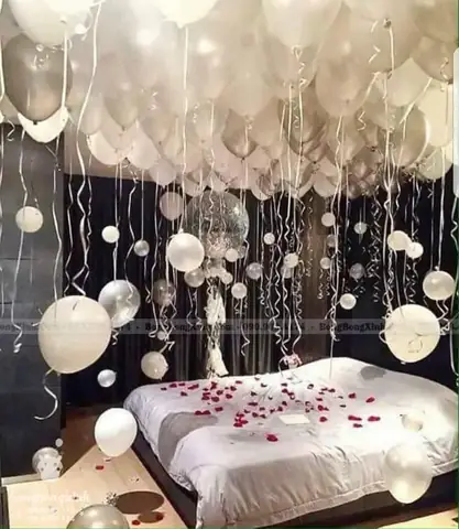 Hướng dẫn trang trí bong bóng phòng ngủ lãng mạn, độc đáo