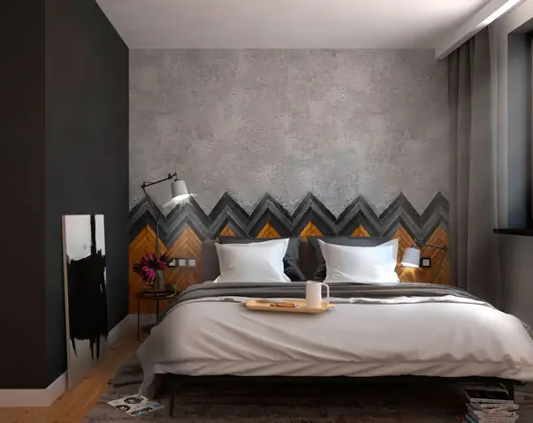 Thiết kế, trang trí mảng tường phòng ngủ độc đáo, hấp dẫn, sang trọng