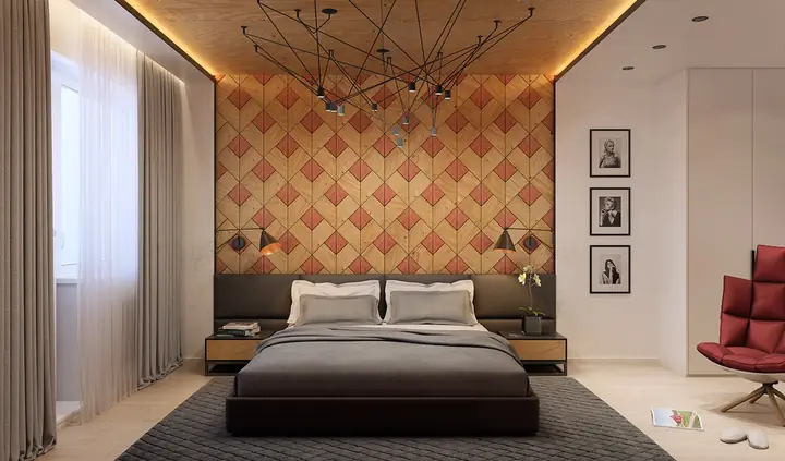 Thiết kế, trang trí mảng tường phòng ngủ độc đáo, hấp dẫn