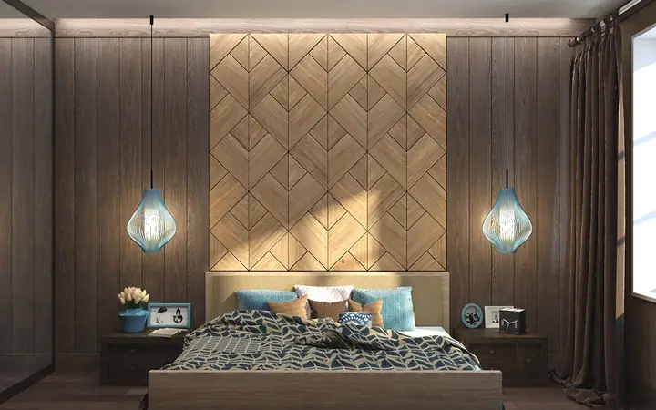 Thiết kế, trang trí mảng tường phòng ngủ độc đáo, sang trọng, hấp dẫn