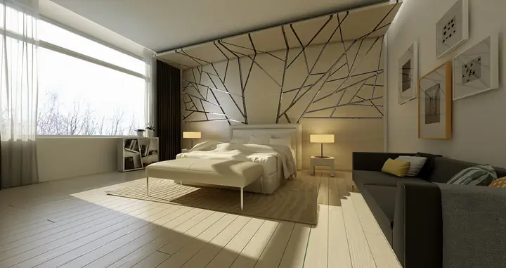 Thiết kế, trang trí mảng tường phòng ngủ độc đáo, sang trọng, hấp dẫn