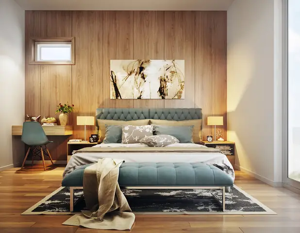 Trang trí mảng tường phòng ngủ độc đáo & hấp dẫn