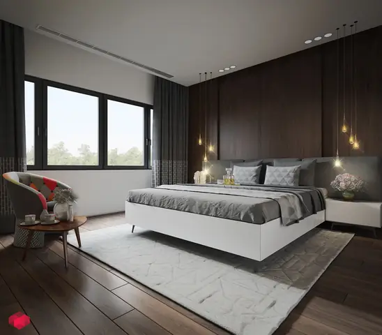 Thiết kế, trang trí mảng tường phòng ngủ độc đáo, sang trọng, hấp dẫn