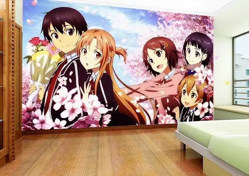 3.1. Mẫu phòng ngủ anime với phong cách nhẹ nhàng, tinh tế