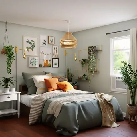 Hướng dẫn trang trí phòng ngủ bằng giấy gói quà độc đáo