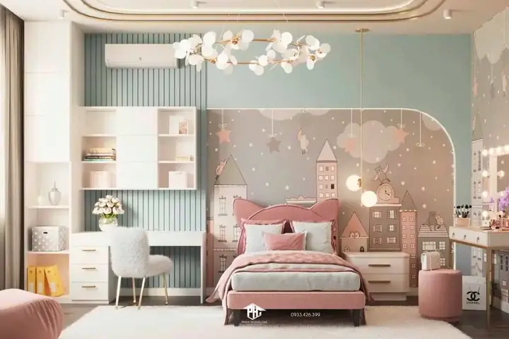 Trang Trí Phòng Ngủ Bé Gái Hình Hoạt Hình: Hướng Dẫn Chi Tiết
