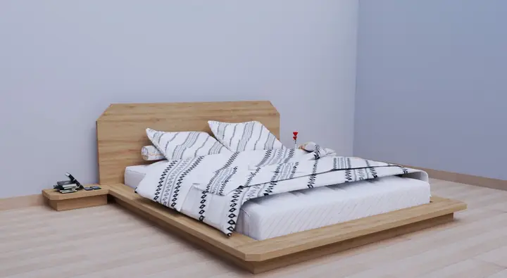 Trang trí phòng ngủ giường bệt kiểu Hàn Trang trí phòng ngủ giường bệt kiểu Hàn