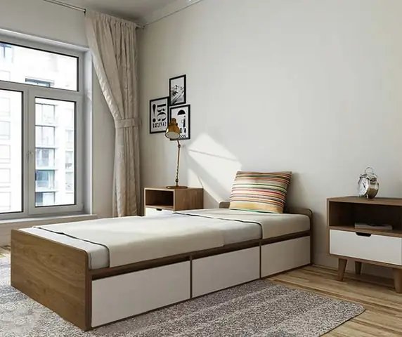 Phòng ngủ giường bệt có ngăn kéo Phòng ngủ giường bệt có ngăn kéo