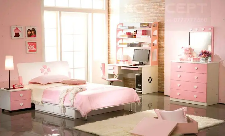TRANG TRÍ PHÒNG NGỦ CHO BÉ GÁI VỚI GAM MÀU PHÙ HỢP