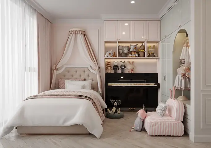Trang trí phòng ngủ công chúa cho hai chị em: Hướng dẫn chi tiết