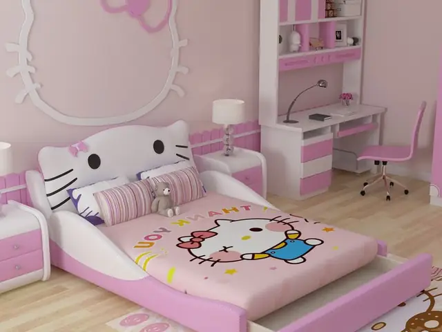 Hướng Dẫn Trang Trí Phòng Ngủ Kitty Chuẩn Đẹp, Độc Đáo Cho Bé Gái
