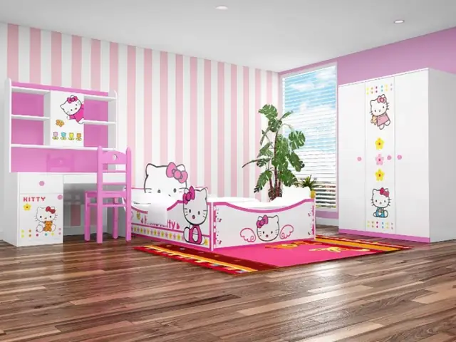 Hướng Dẫn Trang Trí Phòng Ngủ Kitty Chuẩn Đẹp, Độc Đáo Cho Bé Gái