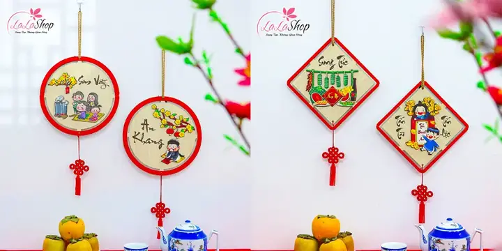 6. Treo các phụ kiện treo may mắn như dây lộc Tết 6. Treo các phụ kiện treo may mắn như dây lộc Tết