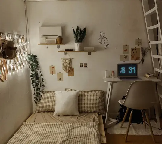 trang trí phòng ngủ retro