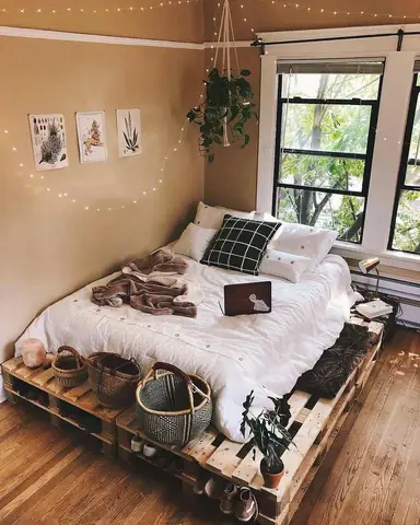 trang trí phòng ngủ retro