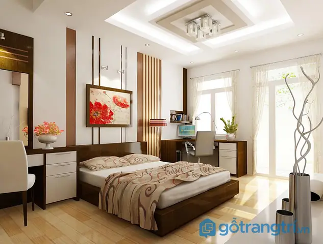 1. Bố trí đồ nội thất trong phòng ngủ quá rộng