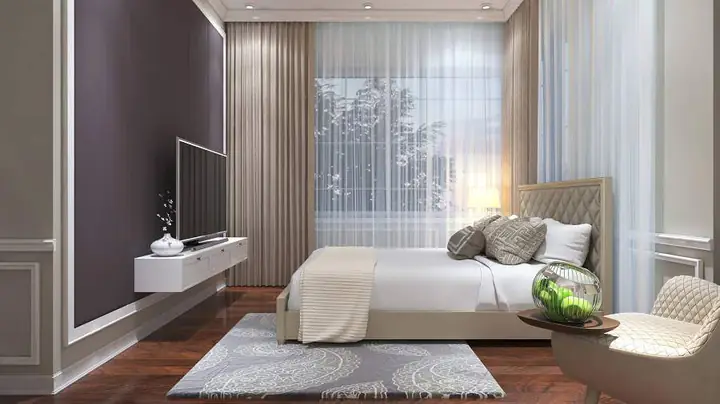 Trang trí phòng ngủ theo phong cách châu âu nên chú ý gam màu Trang trí phòng ngủ theo phong cách châu âu nên chú ý gam màu