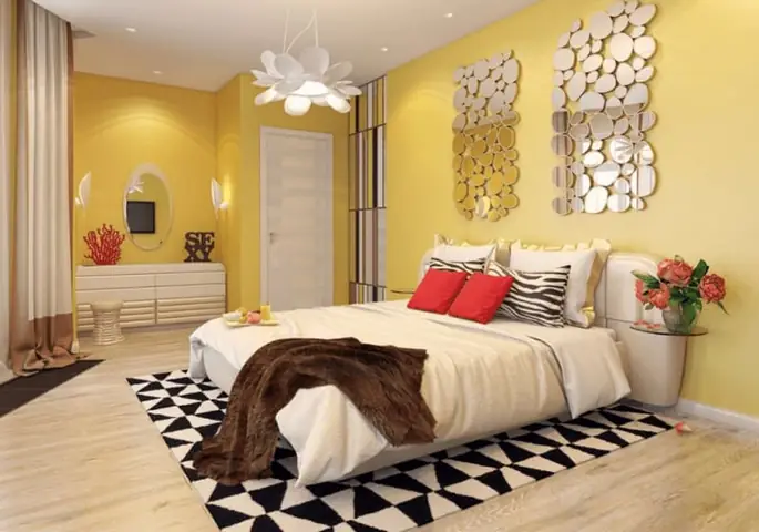 Trang trí phòng ngủ vàng: Hướng dẫn chi tiết tạo không gian ấn tượng Trang trí phòng ngủ vàng: Hướng dẫn chi tiết tạo không gian ấn tượng