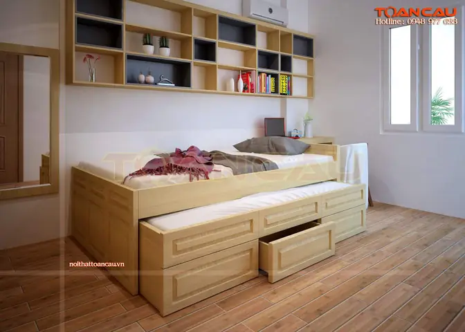 Cách trang trí phòng ngủ hình vuông đơn giản mà đẹp là những ngăn lưu trữ nhỏ Cách trang trí phòng ngủ hình vuông đơn giản mà đẹp là những ngăn lưu trữ nhỏ