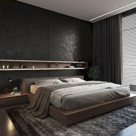 Trang trí tường phòng ngủ bằng giấy dán tường