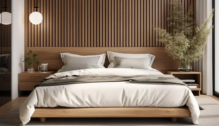 Trang trí tường phòng ngủ bằng gỗ: Ý tưởng và lưu ý