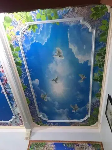 tranh dán trần phòng ngủ tranh dán trần phòng ngủ