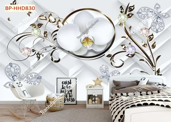 Tranh Dán Tường 5D Phòng Ngủ: Hướng Dẫn Chọn Và Trang Trí Hoàn Hảo