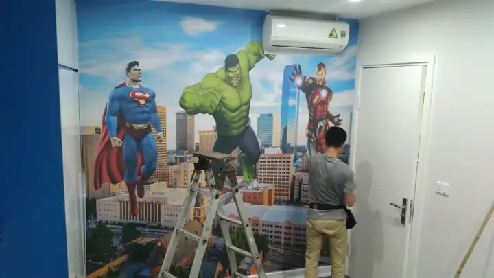 tranh dán tường phòng ngủ cho bé