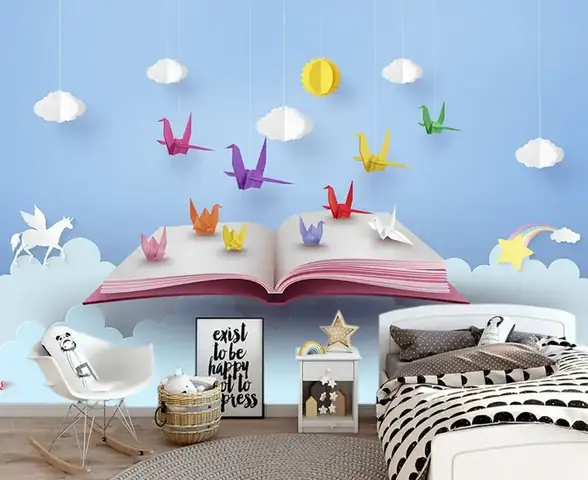 tranh dán tường phòng ngủ cho bé
