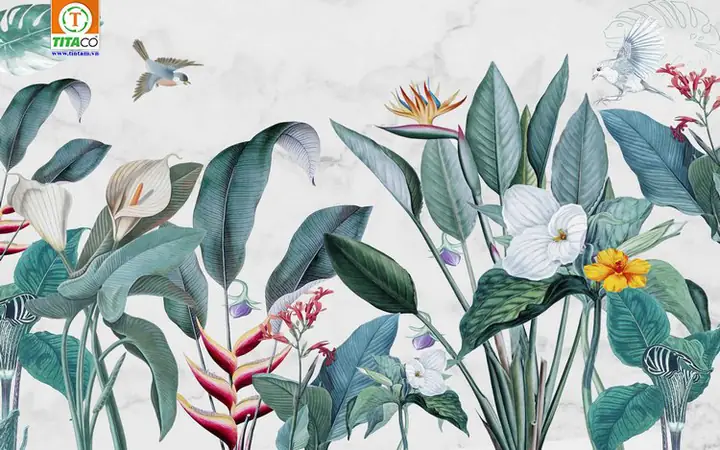 Mẫu Tranh vải dán tường Art Decor Trang trí Spa, Nhà hàng Mẫu Tranh vải dán tường Art Decor Trang trí Spa, Nhà hàng