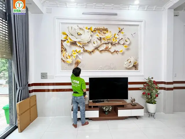 Địa chỉ Thi Công Tranh vải dán tường Tận Tâm? Địa chỉ Thi Công Tranh vải dán tường Tận Tâm?