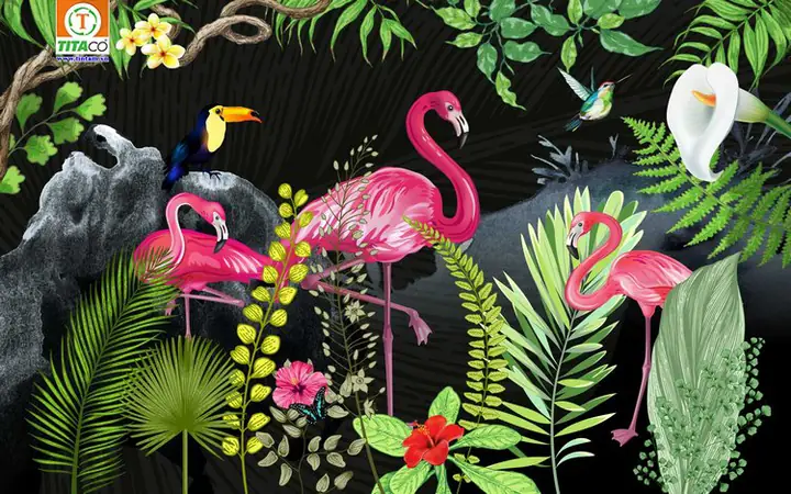 Mẫu Tranh vải dán tường Art Decor Trang trí Spa, Nhà hàng Mẫu Tranh vải dán tường Art Decor Trang trí Spa, Nhà hàng