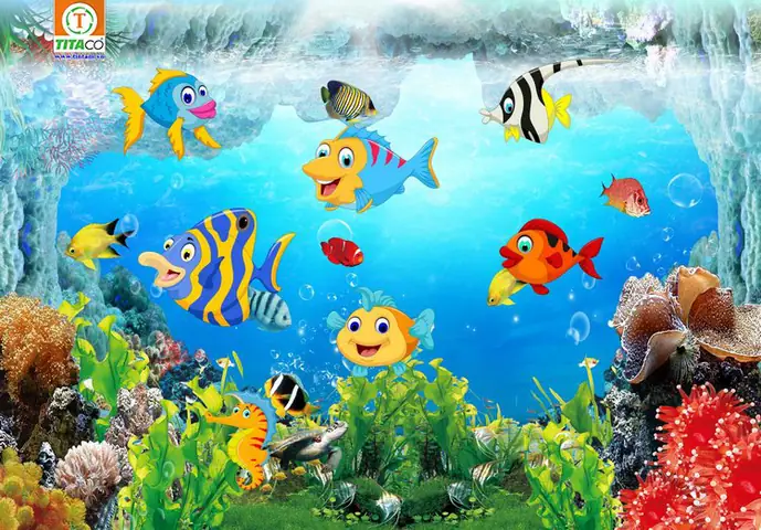 Tranh vải dán tường trẻ em, cho bé Tranh vải dán tường trẻ em, cho bé