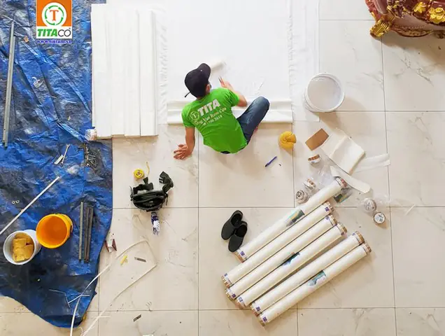 Địa chỉ Thi Công Tranh vải dán tường Tận Tâm? Địa chỉ Thi Công Tranh vải dán tường Tận Tâm?