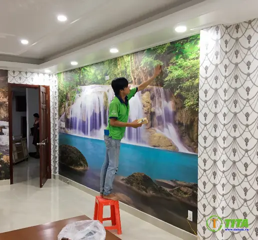 Địa chỉ Thi Công Tranh vải dán tường Tận Tâm? Địa chỉ Thi Công Tranh vải dán tường Tận Tâm?