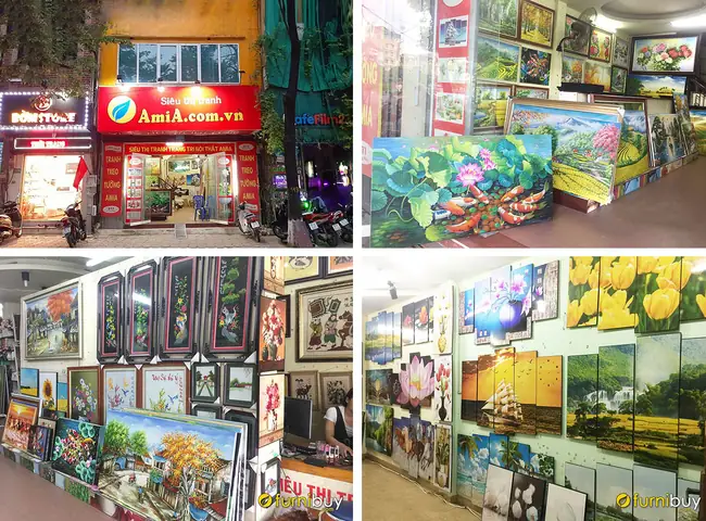 Mua tranh ghép bộ 5 tấm treo tường phòng ngủ ở đâu Hà Nội? Bao nhiêu tiền một bức? Cửa hàng bán tranh treo phòng ngủ ghép bộ.