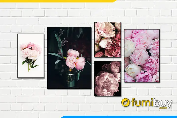 Phần 2: Các mẫu tranh canvas Bắc Âu hoa hồng tươi trẻ hạnh phúc!