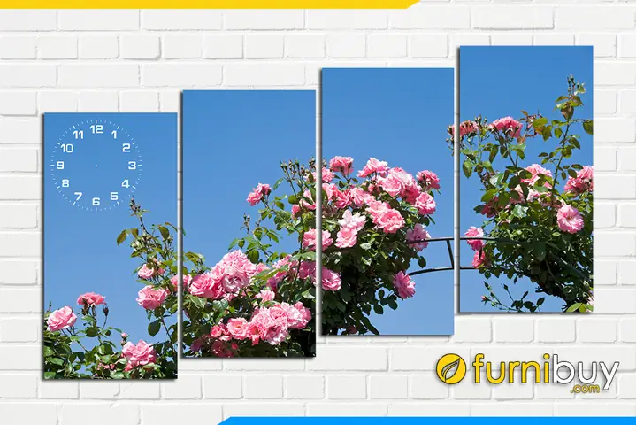 Phần 1: Các mẫu tranh bông hoa hồng hiện đại đẹp lãng mạn ngọt ngào!
